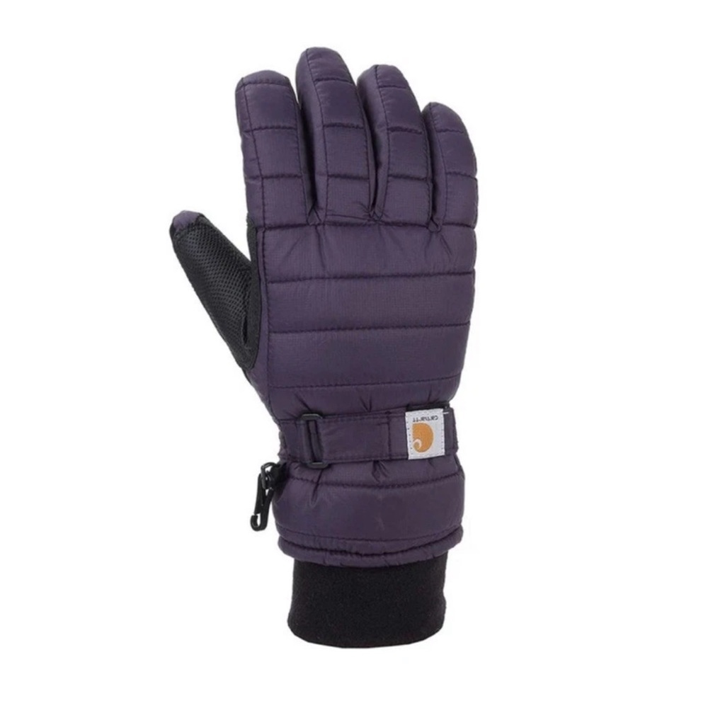 Carhartt Gloves Women's Nightshade Purple Insulated Quilted Waterproof